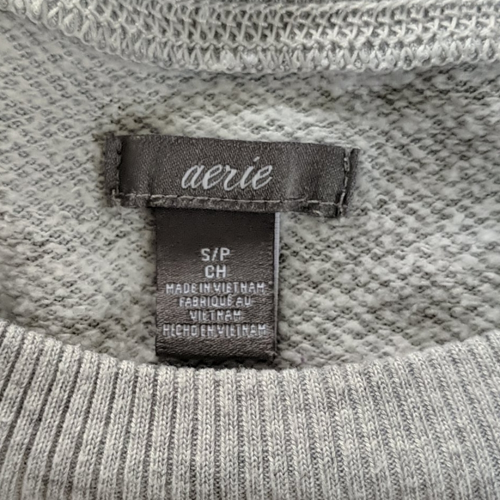 Aerie Graphic Crewneck Sweatshirt Size Small - Picture 3 of 5